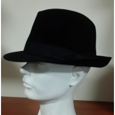 Czarny kapelusz męski "Duplex"